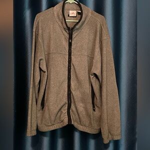 Men's Zip-Up Sweater - Gray